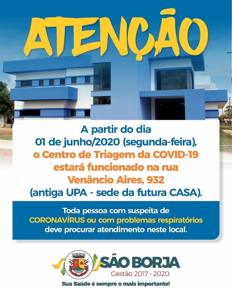 Centro de Triagem da Covid 19 Abre as portas em Colniza.